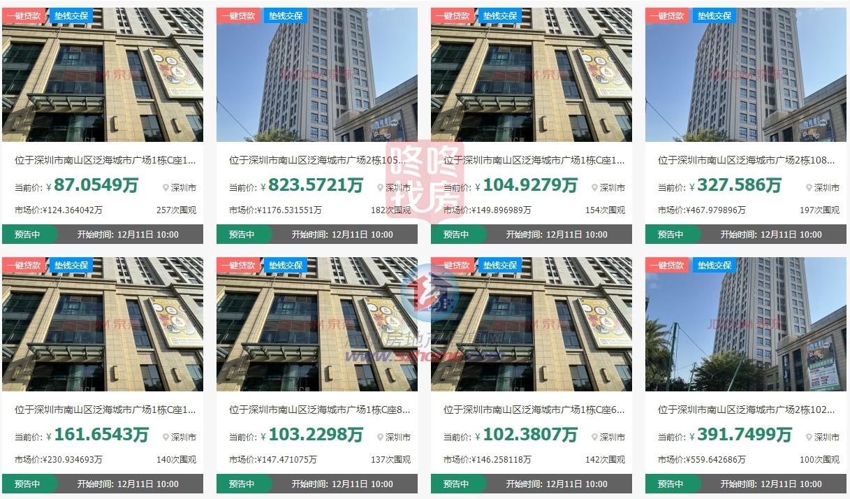 单价2字头！泛海控股位于南山的50套房产遭拍卖！已挂拍20余套(图3)